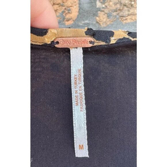 Free People Leopard Print Frenchie Mini Wrap Dress medium - Picture 5 of 16